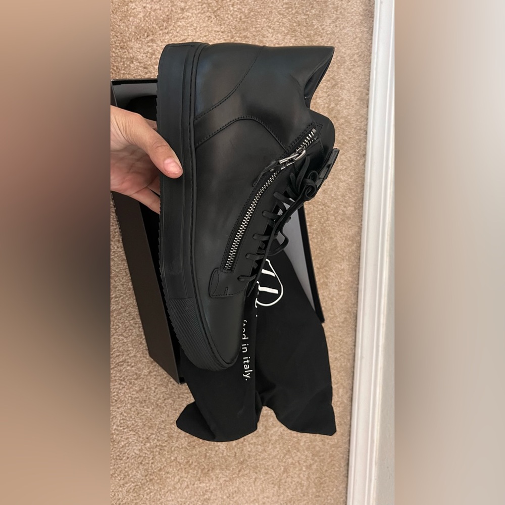 SOHO urban-black high sneakers. new with tags, never worn size 44EU and 11US